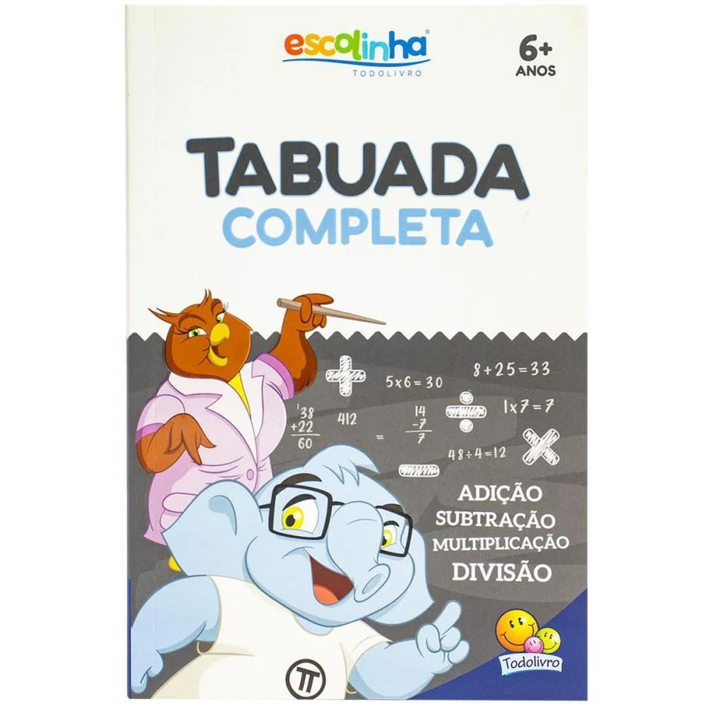 LIVRO PEDAGOGICO TABUADA ESCOLINHA 14X21CM 32P TODOLIVRO (UNIDADE) - imagem 2