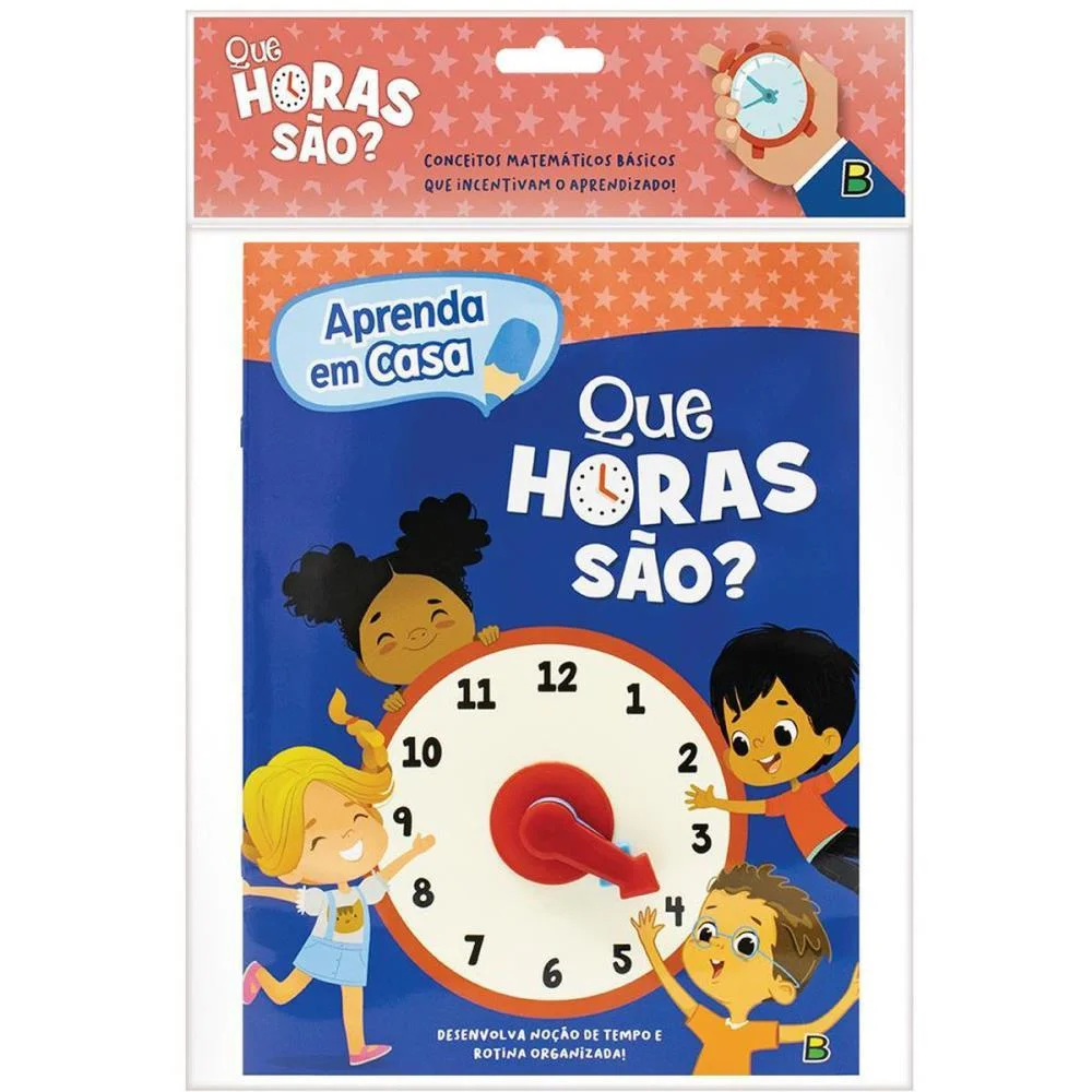 LIVRO PEDAGOGICO APRENDA EM CASA:QUE HORAS SAO TODOLIVRO (UNIDADE) - imagem 5