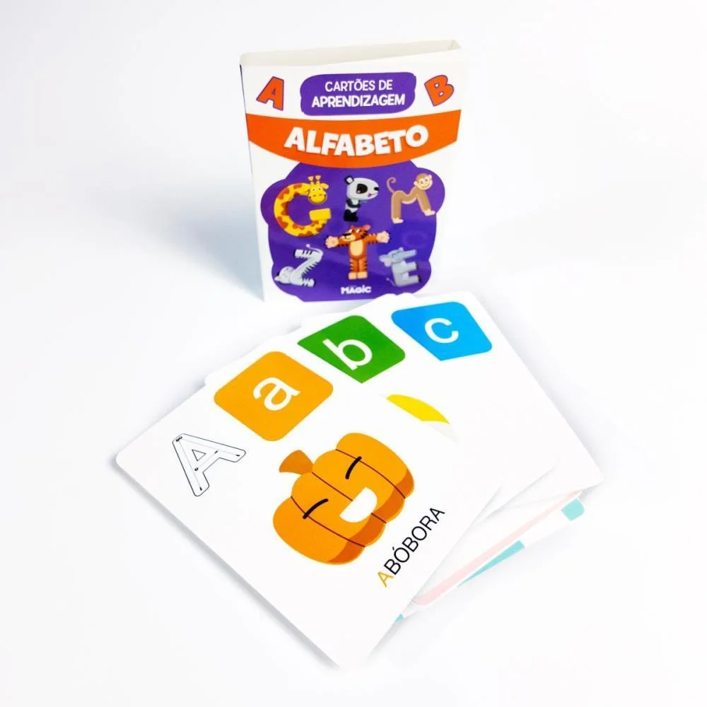 LIVRO PEDAGOGICO ALFABETO CARTAO APRENDIZAGEM MAGIC KIDS (UNIDADE) - imagem 4