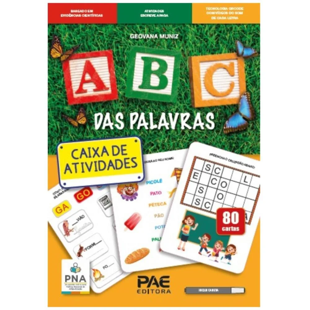 LIVRO PEDAGOGICO ABC DAS PALAVRAS - CAIXA DE AT PAE EDITORA (UNIDADE) - imagem 2