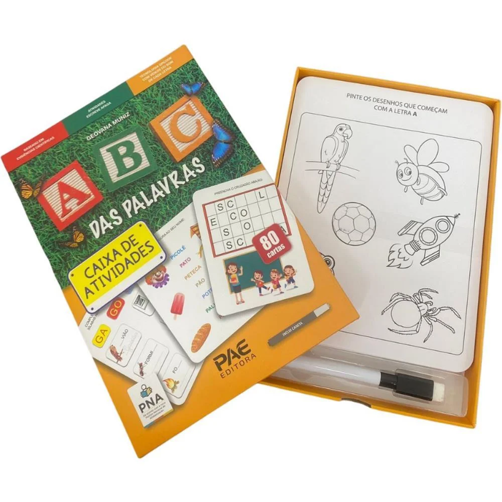 LIVRO PEDAGOGICO ABC DAS PALAVRAS - CAIXA DE AT PAE EDITORA (UNIDADE) - imagem 3