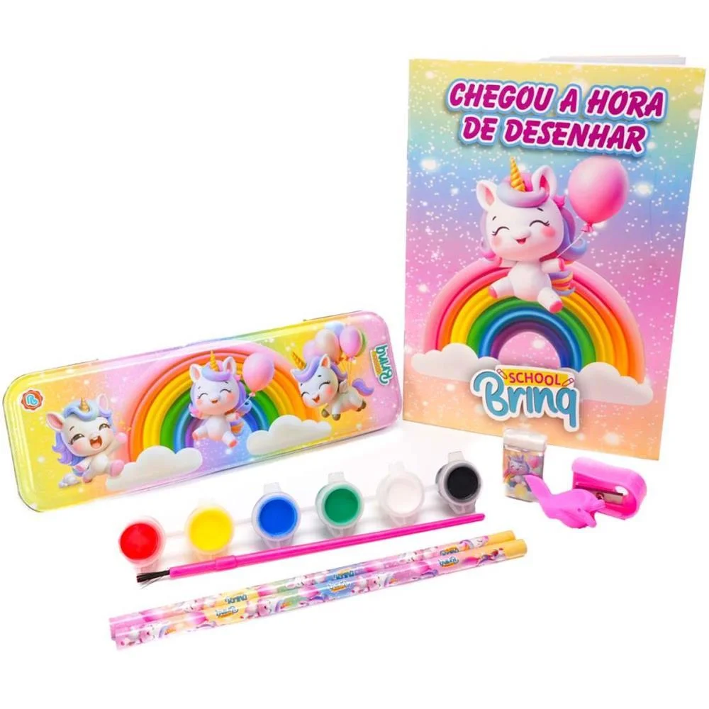 KIT ESCOLAR RS/LL C/6PCS E ESTOJO METALIZ POLIBRINQ (KIT) - imagem 3