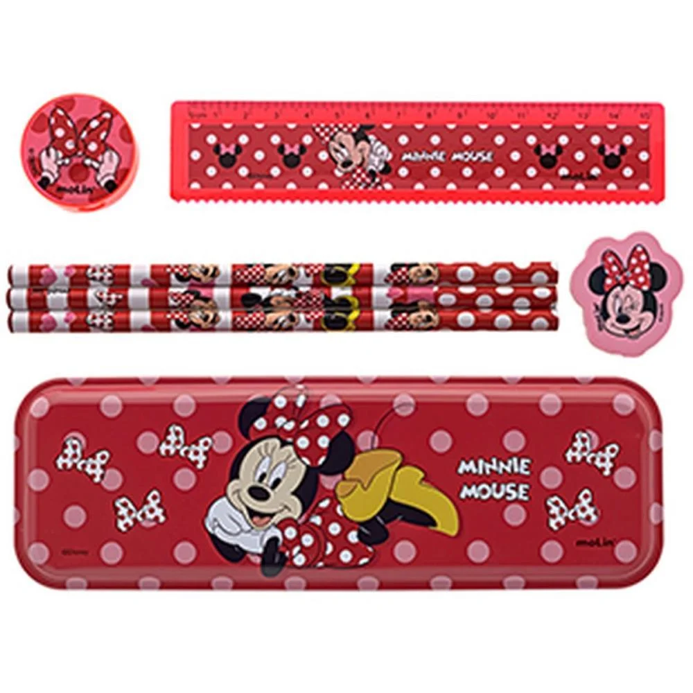 KIT ESCOLAR MINNIE 7PCS C/ ESTOJO METALICO MOLIN (UNIDADE) - imagem 4