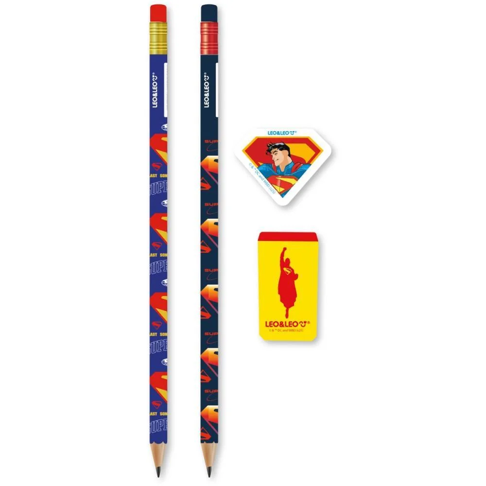 KIT ESCOLAR SUPERMAN HB2 C/04 PECAS LEONORA (BLISTER) - imagem 2