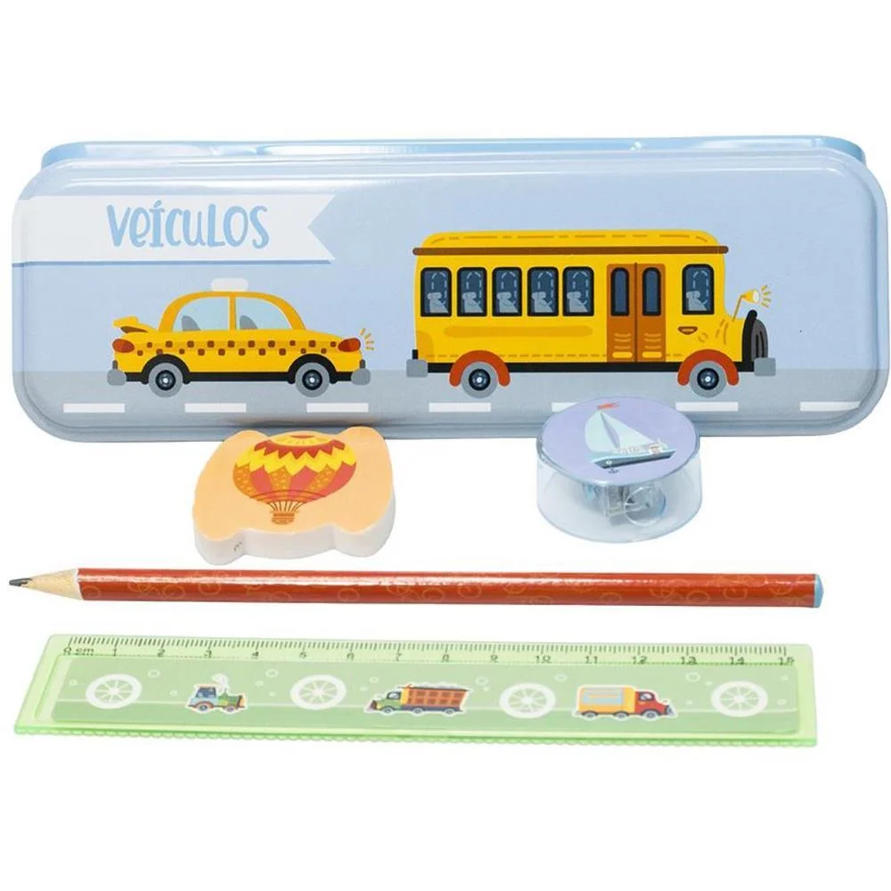 KIT ESCOLAR VEICULOS LIVRO + 5 PEÇAS TODOLIVRO (UNIDADE) - imagem 5