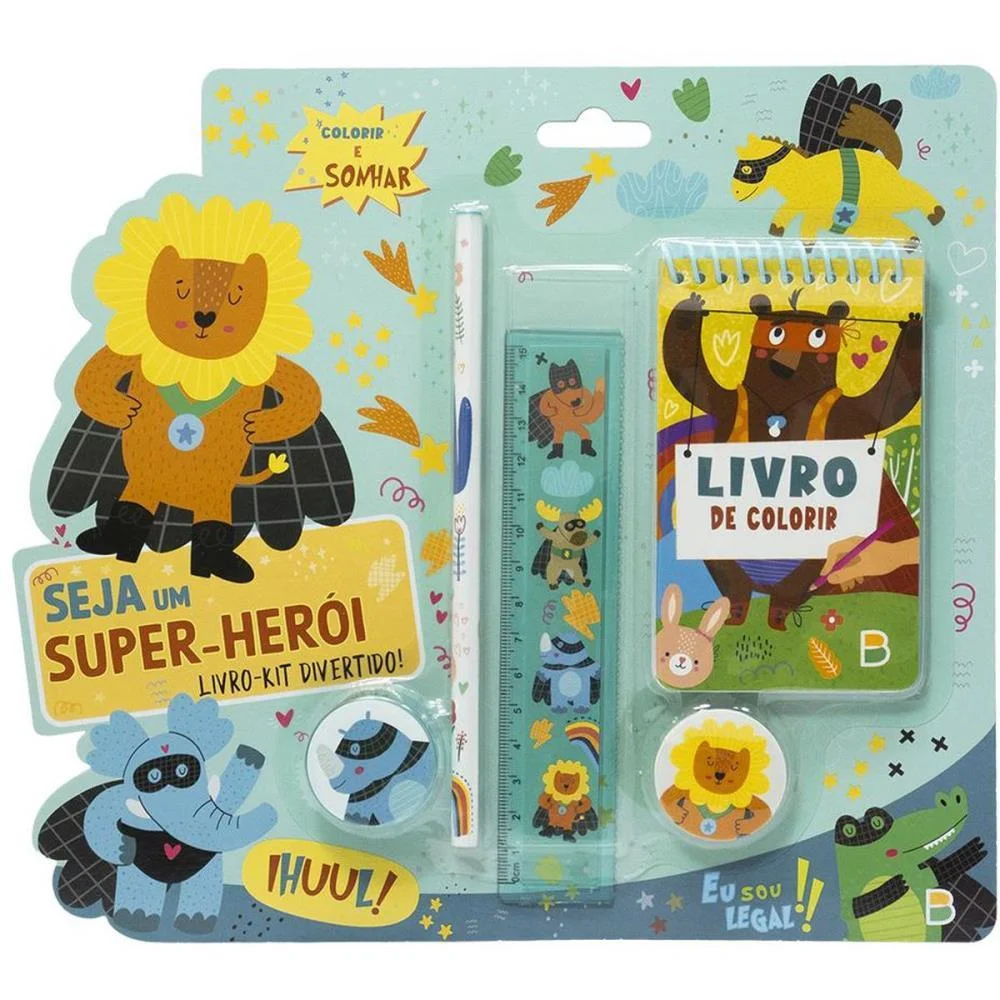 KIT ESCOLAR SUPER-HEROI LIVRO + 4 PEÇAS TODOLIVRO (UNIDADE) - imagem 2
