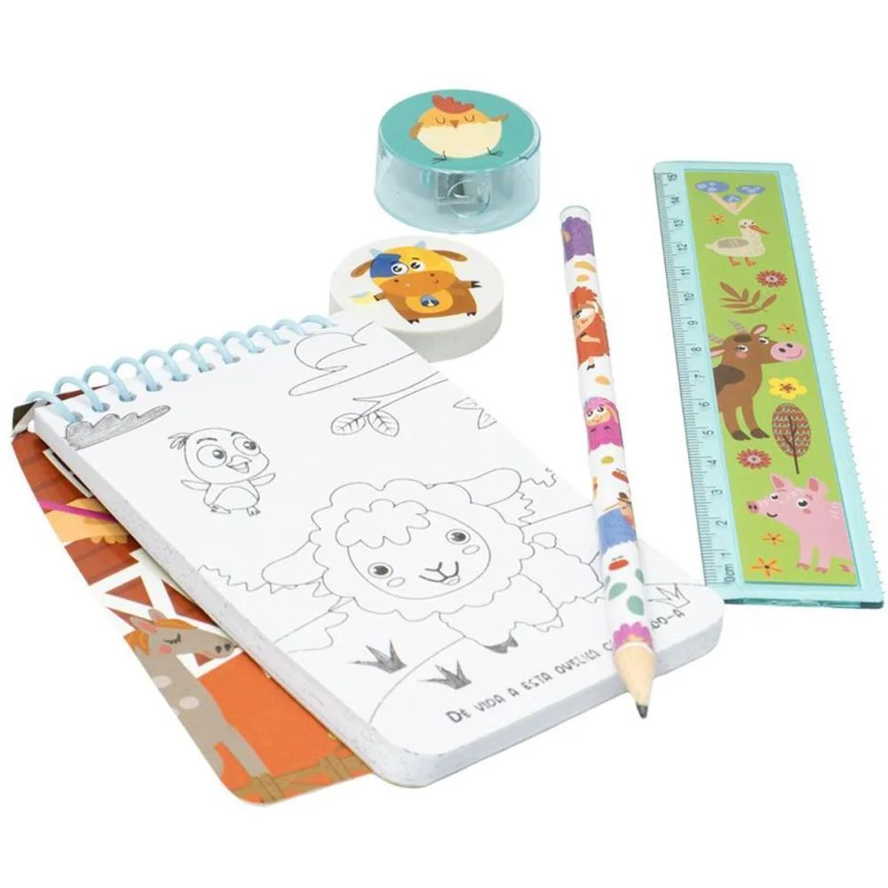 KIT ESCOLAR FAZENDA ANIMADA LIVRO+ 4 PEÇAS TODOLIVRO (UNIDADE) - imagem 4