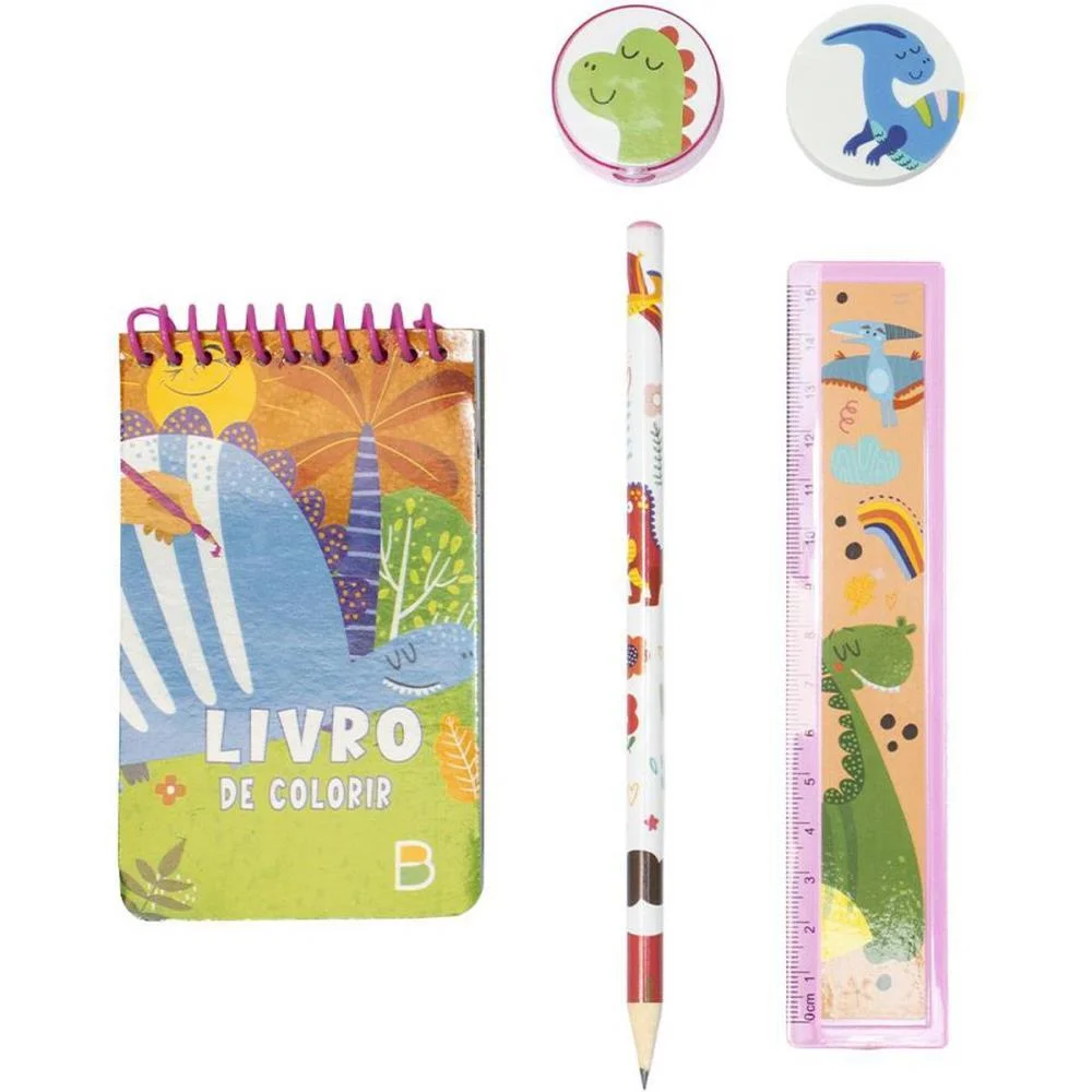 KIT ESCOLAR DINOSSAUROS LIVRO + 4 PEÇAS TODOLIVRO (UNIDADE) - imagem 5