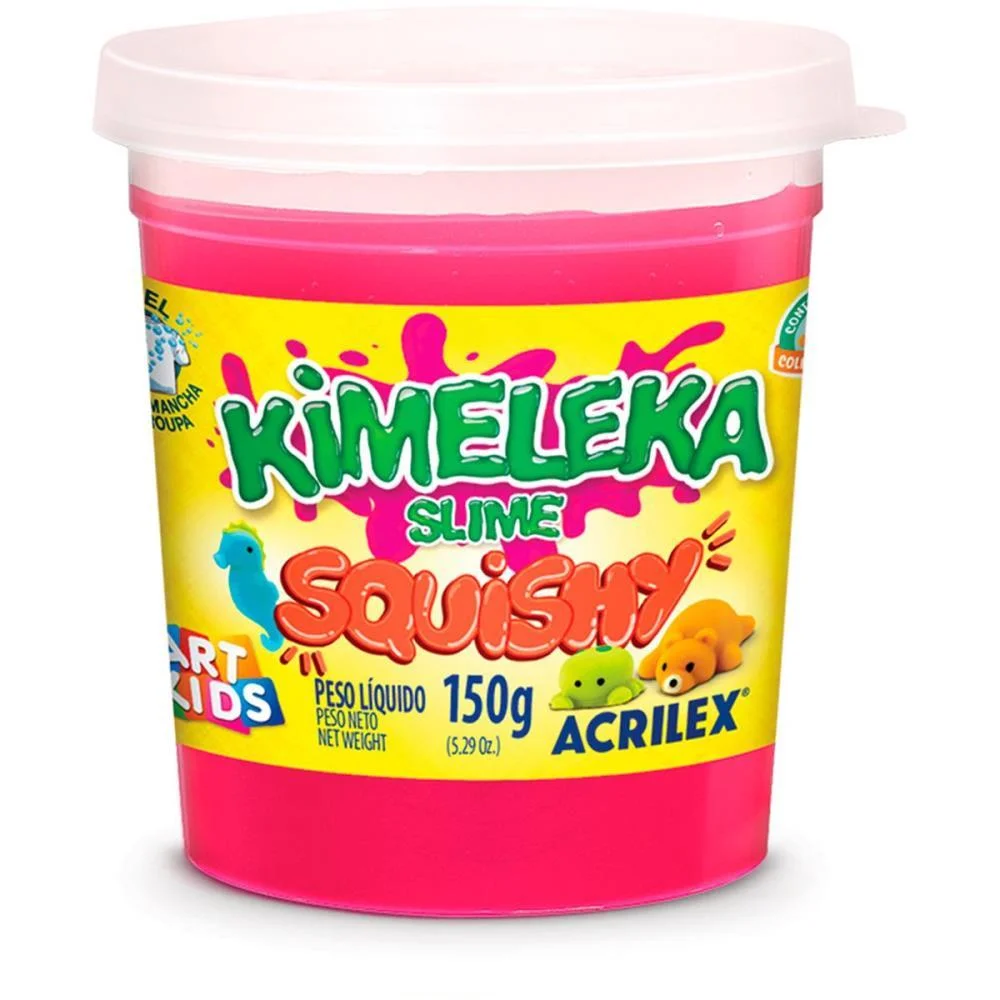 SLIME KIMELEKA SQUISHY 150G SORTIDO ACRILEX (CX.C/06) - imagem 4