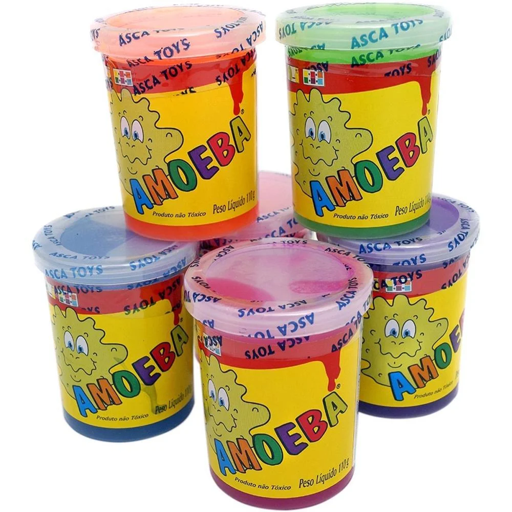 SLIME AMOEBA 110G. CORES (S) ASCA TOYS (DP.C/24) - imagem 3