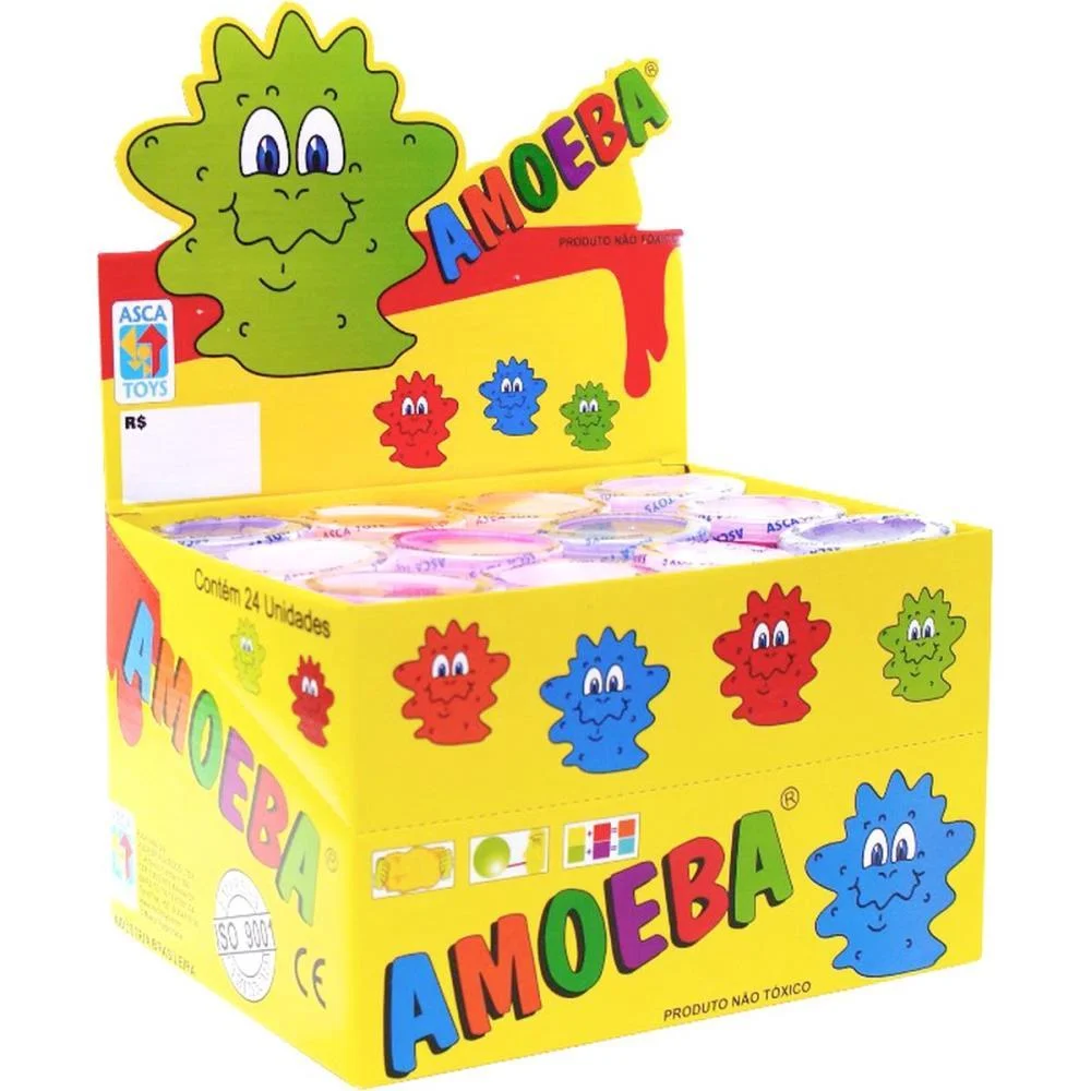 SLIME AMOEBA 110G. CORES (S) ASCA TOYS (DP.C/24) - imagem 8
