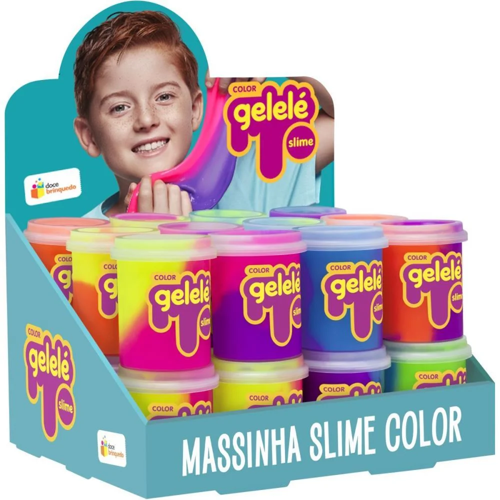 SLIME GELELÉ POTE COLOR 152G DOCE BRINQUEDO (DP.C/24) - imagem 2