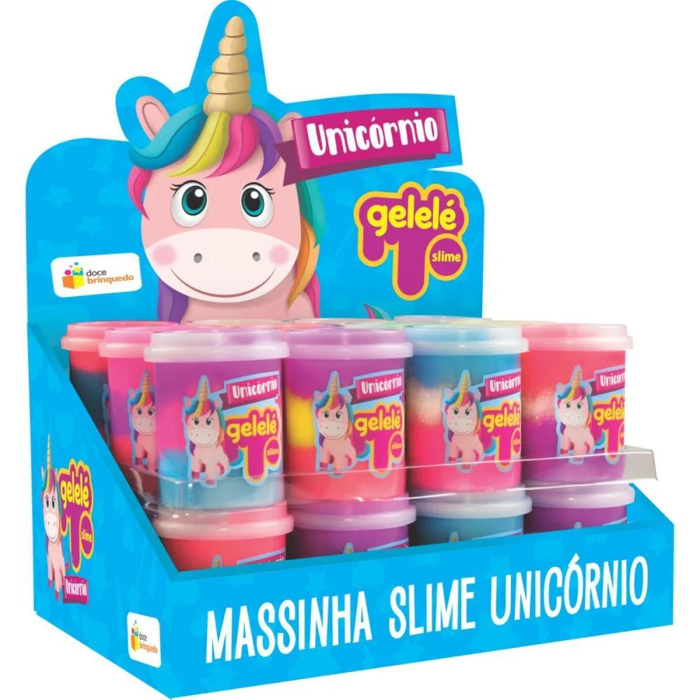 SLIME GELELÉ POTE UNICORNIO 152G DOCE BRINQUEDO (DP.C/24) - imagem 3