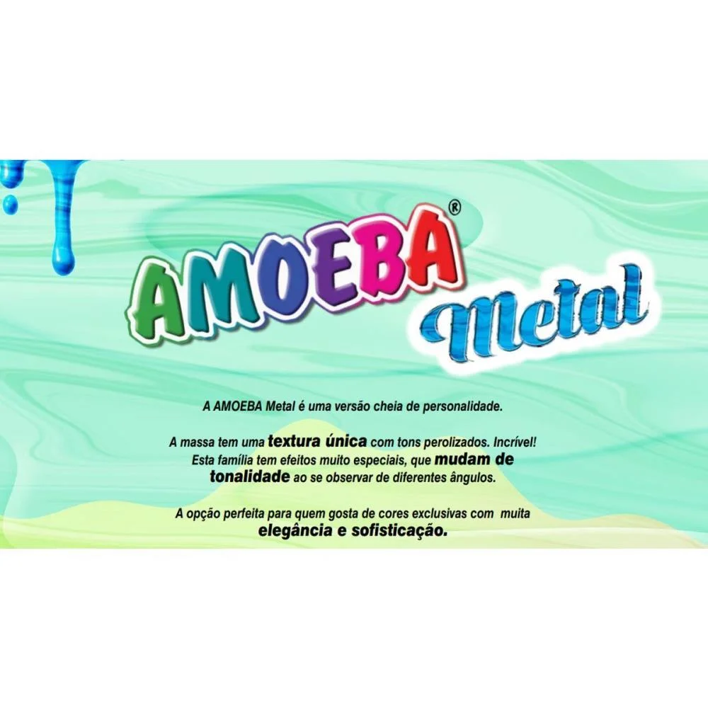 SLIME AMOEBA CORES METALIZADAS (S) ASCA TOYS (DP.C/12) - imagem 4