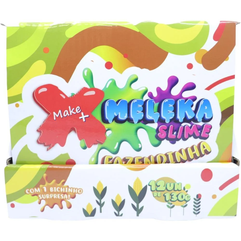 SLIME MELEKA FAZENDINHA SORTIDO 130G MAKE+ (DP.C/12) - imagem 5