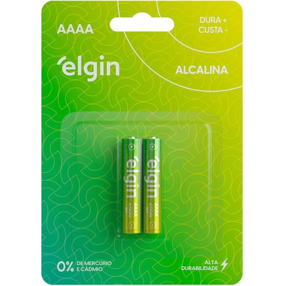 PILHA ALCALINA PALITO AAAA ELGIN (BL.C/02) - imagem 4