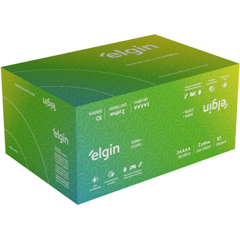 PILHA ALCALINA PALITO AAAA ELGIN (BL.C/02) - imagem 7