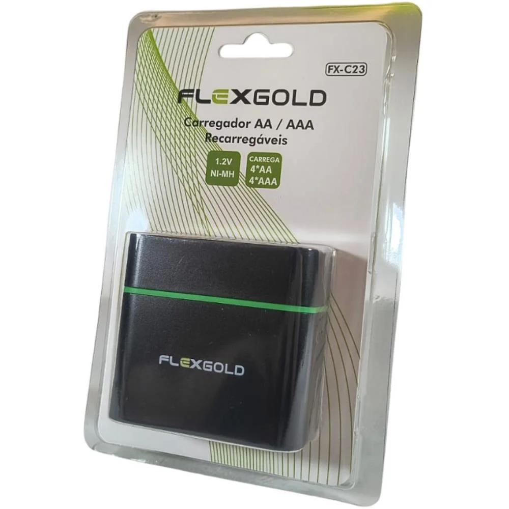 CARREGADOR DE PILHAS P/PILHAS AA-AAA CABO TYPE-C FLEX (UNIDADE) - imagem 3