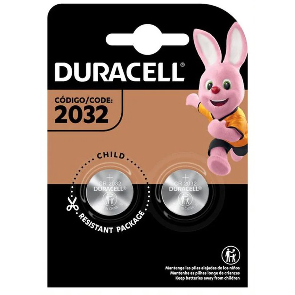 PILHA BATERIA BOTAO CR2032 DURACELL (CT.C/02) - imagem 3