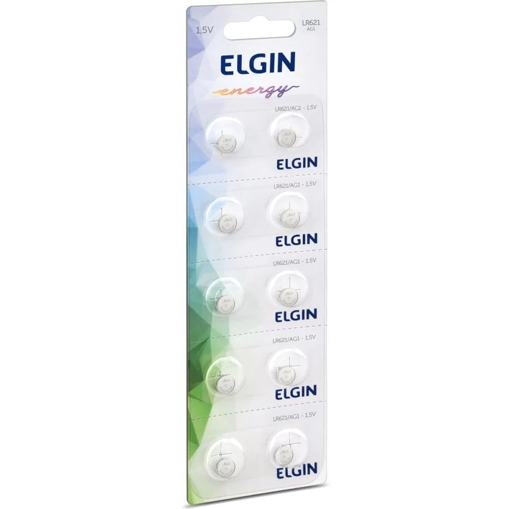 PILHA BATERIA BOTAO LR621 1,5V. ELGIN (CT.C/10) - imagem 3