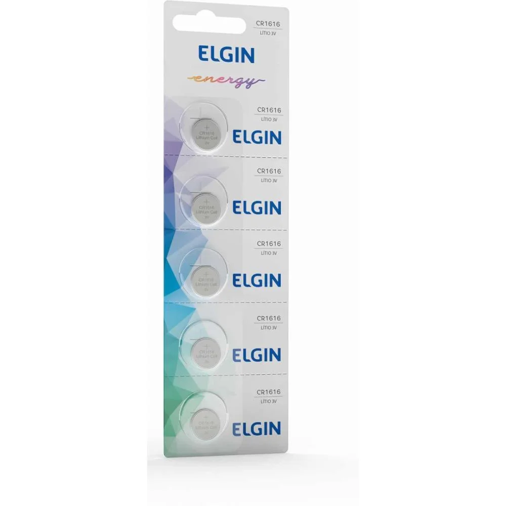 PILHA BATERIA BOTAO CR1616 3V LITHIUM ELGIN (CT.C/05) - imagem 3