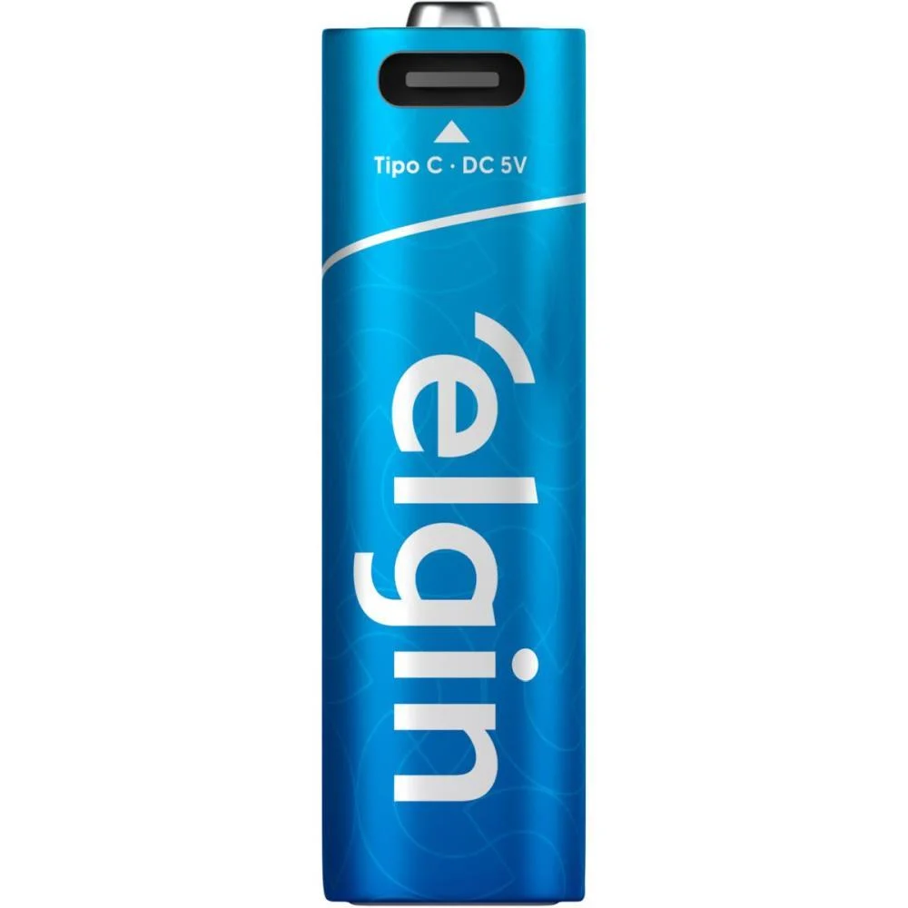 PILHA RECARREGAVEL PEQUENA  AA TIPO C/2PECAS ELGIN (UNIDADE) - imagem 3