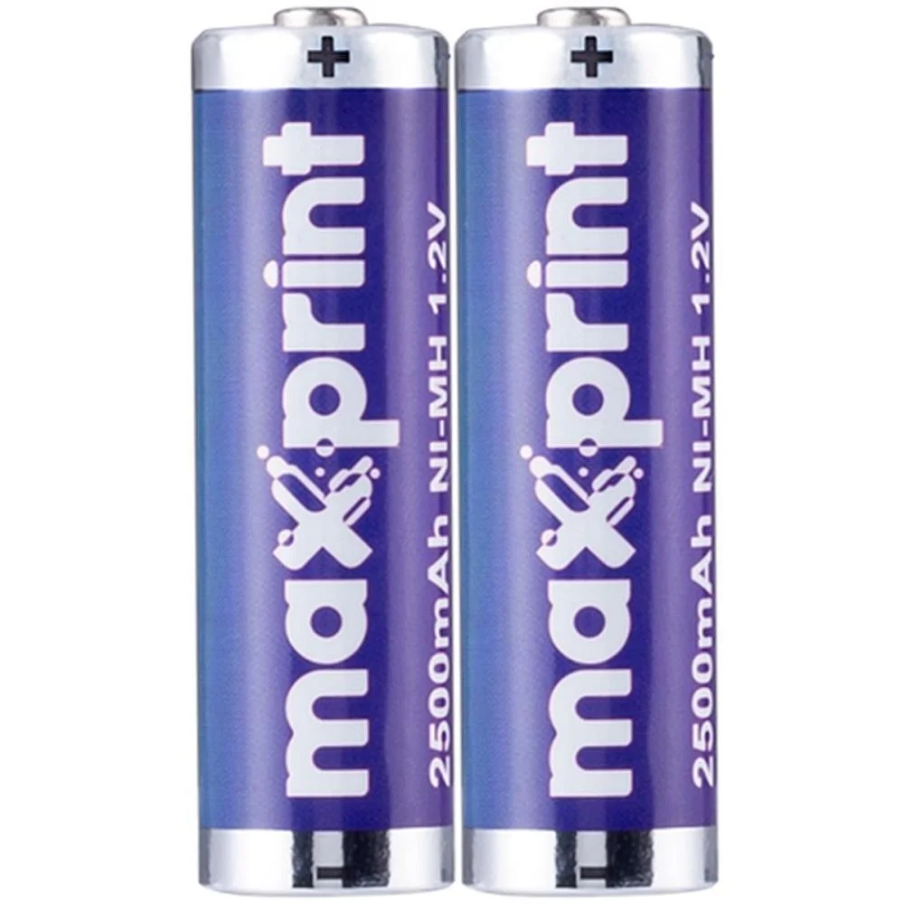 PILHA RECARREGAVEL PEQUENA AA 1,2V 2500MAH MAXPRINT (BL.C/02) - imagem 4