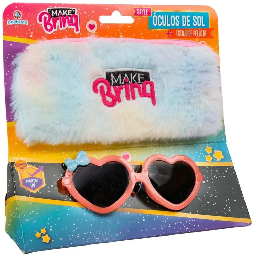 MAQUIAGEM E BELEZA INFANTIL MAKE BRINQ OCULOS SOL+ESTOJO POLIBRINQ (UNIDADE) - imagem 6