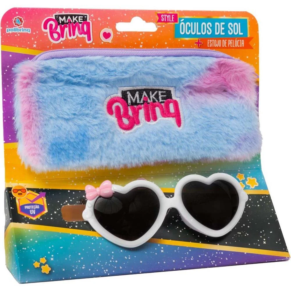 MAQUIAGEM E BELEZA INFANTIL MAKE BRINQ OCULOS SOL+ESTOJO POLIBRINQ (UNIDADE) - imagem 7