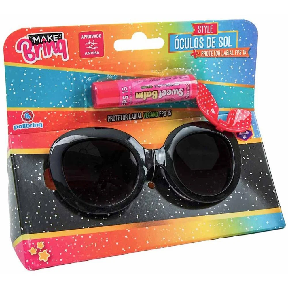 MAQUIAGEM E BELEZA INFANTIL MAKE BRINQ OCULOS+PROTE.LABIAL POLIBRINQ (UNIDADE) - imagem 3