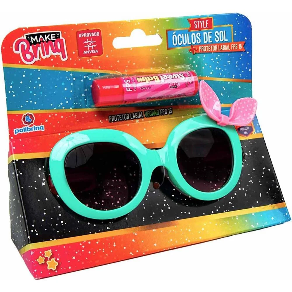 MAQUIAGEM E BELEZA INFANTIL MAKE BRINQ OCULOS+PROTE.LABIAL POLIBRINQ (UNIDADE) - imagem 5