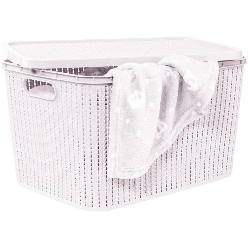 CAIXA PLASTICA MULTIUSO TRAMA C/TAMPA 29L PLASUTIL (UNIDADE) - imagem 4