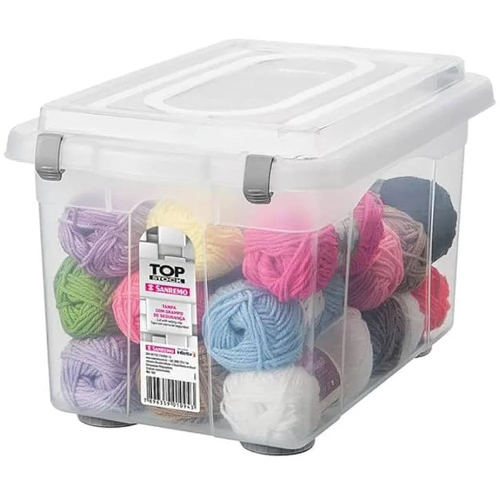 CAIXA PLASTICA MULTIUSO TOP STOCK 16,7 LITROS SANREMO (UNIDADE) - imagem 5