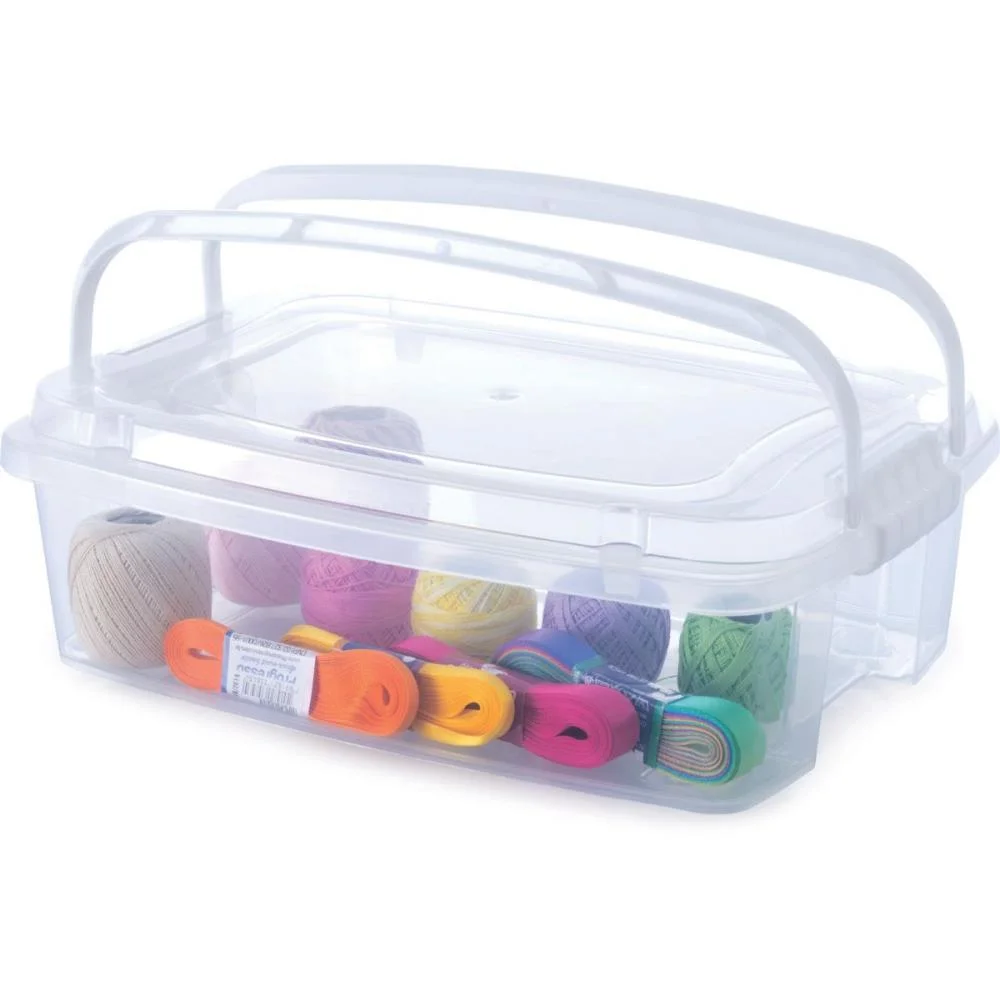 CAIXA PLASTICA MULTIUSO GRAN BOX BAIXA ALÇA/TRAVA 3L PLASUTIL (UNIDADE) - imagem 3