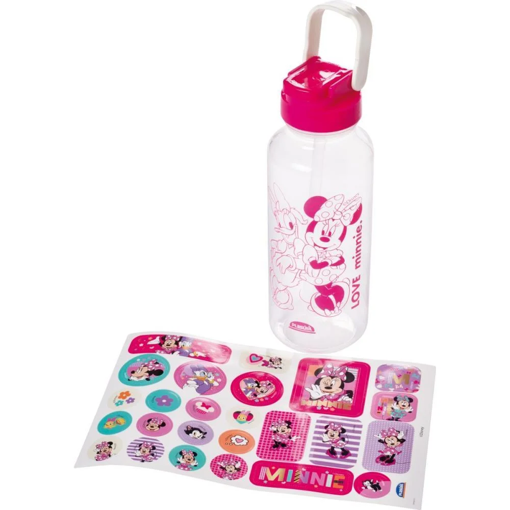 GARRAFA PLASTICA MINNIE TAMPA AUTOM. RS 600ML(S PLASUTIL (UNIDADE) - imagem 6