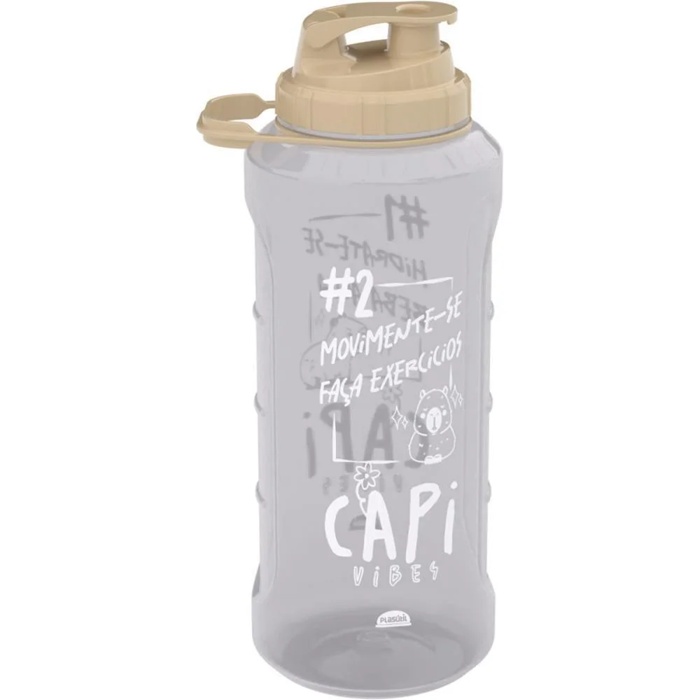 GARRAFA PLASTICA CAPIVARA SPORT 2L PLASUTIL (UNIDADE) - imagem 2