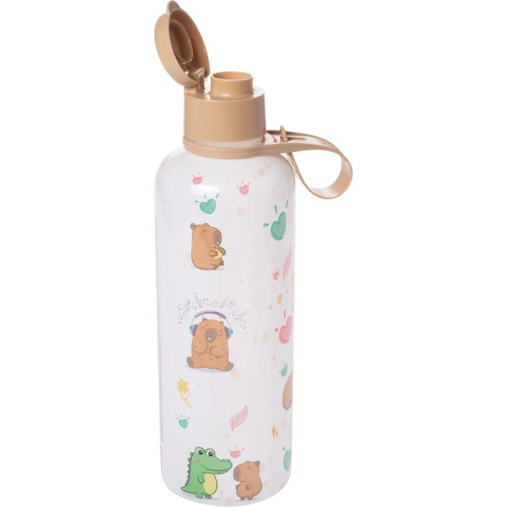GARRAFA PLASTICA CAPIVARA CILINDRICA FUN 970ML PLASUTIL (UNIDADE) - imagem 3