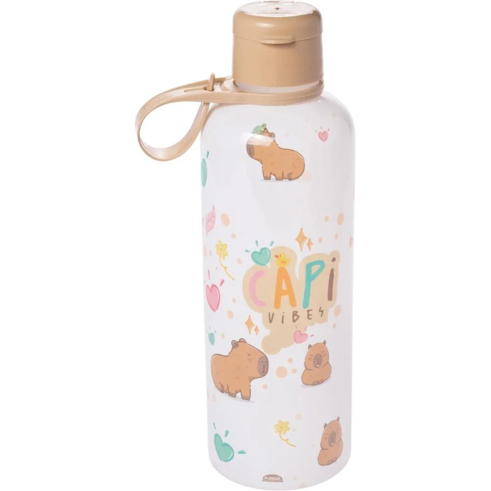 GARRAFA PLASTICA CAPIVARA CILINDRICA FUN 970ML PLASUTIL (UNIDADE) - imagem 5