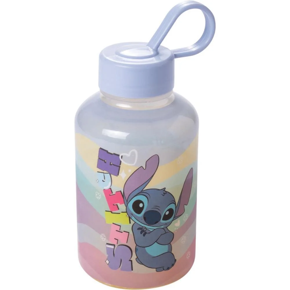 GARRAFA PLASTICA STITCH CILINDRICA 280ML PLASUTIL (UNIDADE) - imagem 5