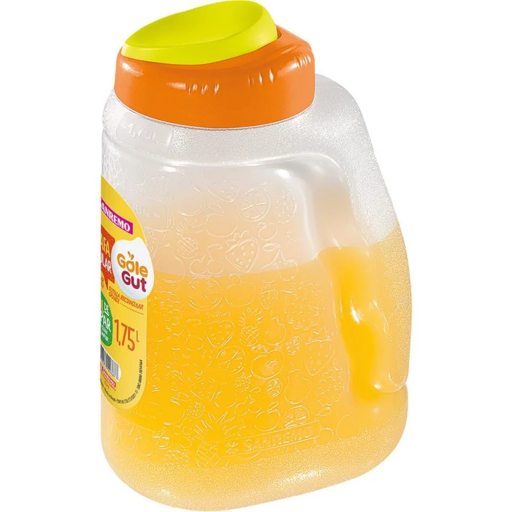 GARRAFA PLASTICA RETANGULAR 1,75L SANREMO (UNIDADE) - imagem 2