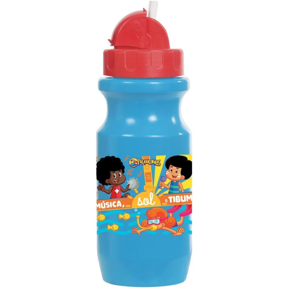 GARRAFA PLASTICA 3 PALAVRINHAS RETRATIL 580ML DERMIWIL (UNIDADE) - imagem 3