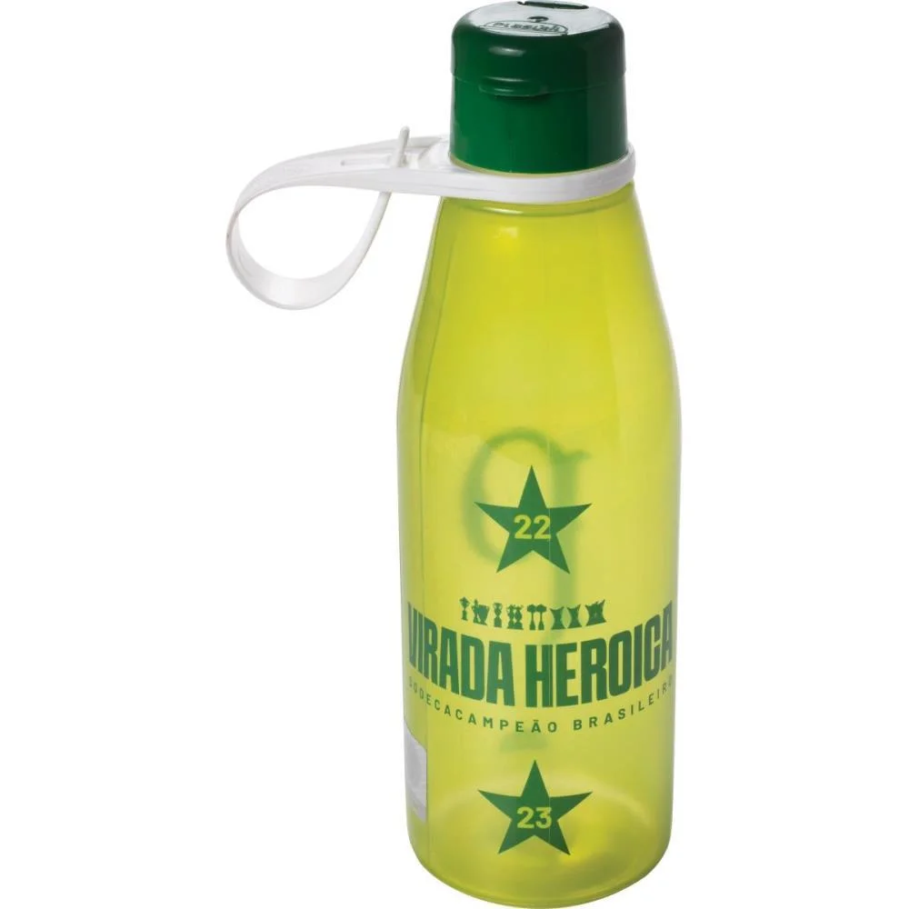 GARRAFA PLASTICA PALMEIRAS ABRE FACIL 530ML PLASUTIL (UNIDADE) - imagem 2