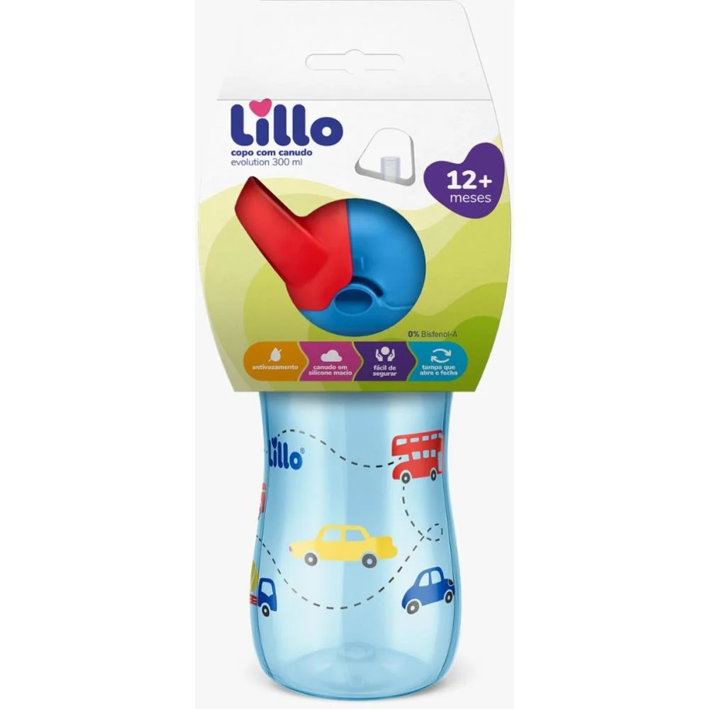 COPO TREINAMENTO EVOLUTION C/CANUDO 300ML AZUL LILLO (UNIDADE) - imagem 5