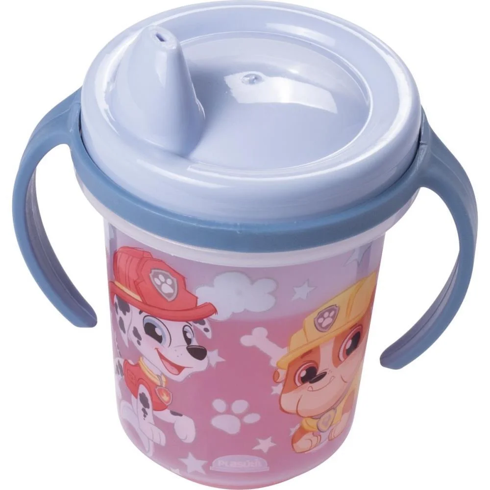 COPO TREINAMENTO PATRULHA CANINA BABY 330ML AZU PLASUTIL (UNIDADE) - imagem 3