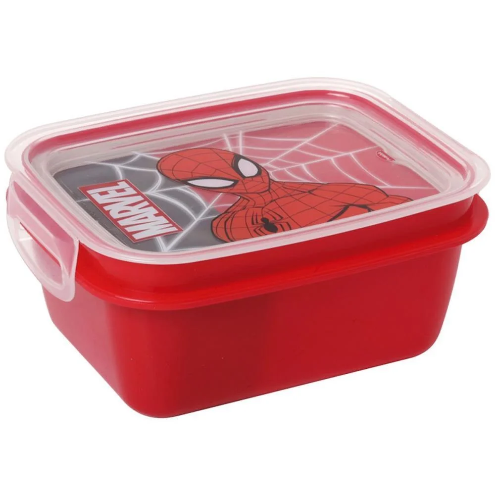 MARMITA SPIDER-MAN C/TRAVA 630ML PLASUTIL (UNIDADE) - imagem 2