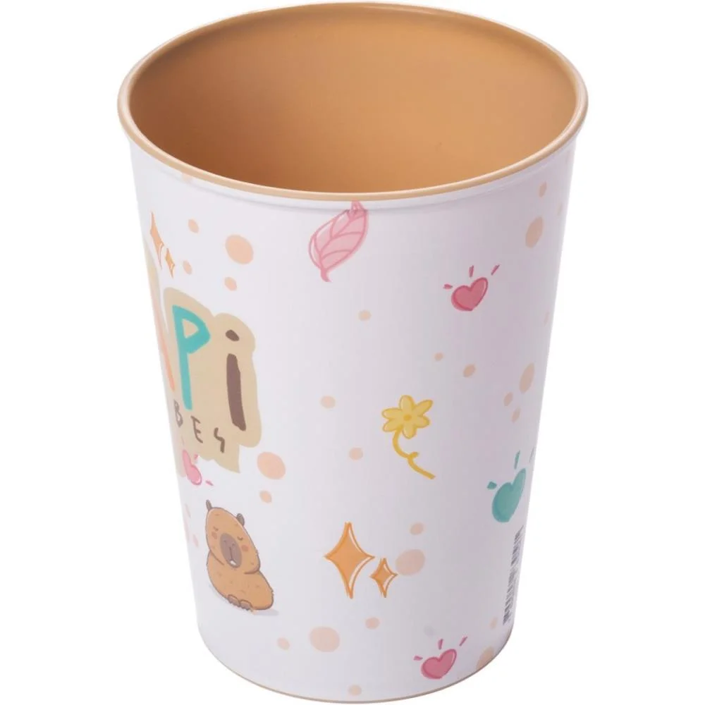 COPO DECORADO CAPIVARA FUN 320ML PLASUTIL (UNIDADE) - imagem 4