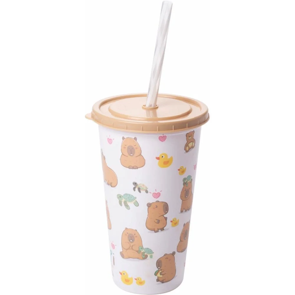 COPO DECORADO CAPIVARA REFRI FUN 500ML PLASUTIL (UNIDADE) - imagem 3