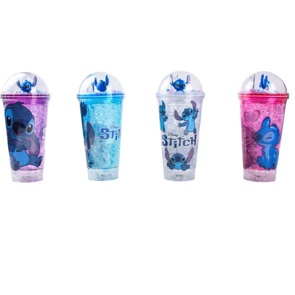 COPO DECORADO STITCH C/LED/CANUDO 450ML (S) BBR (UNIDADE) - imagem 3