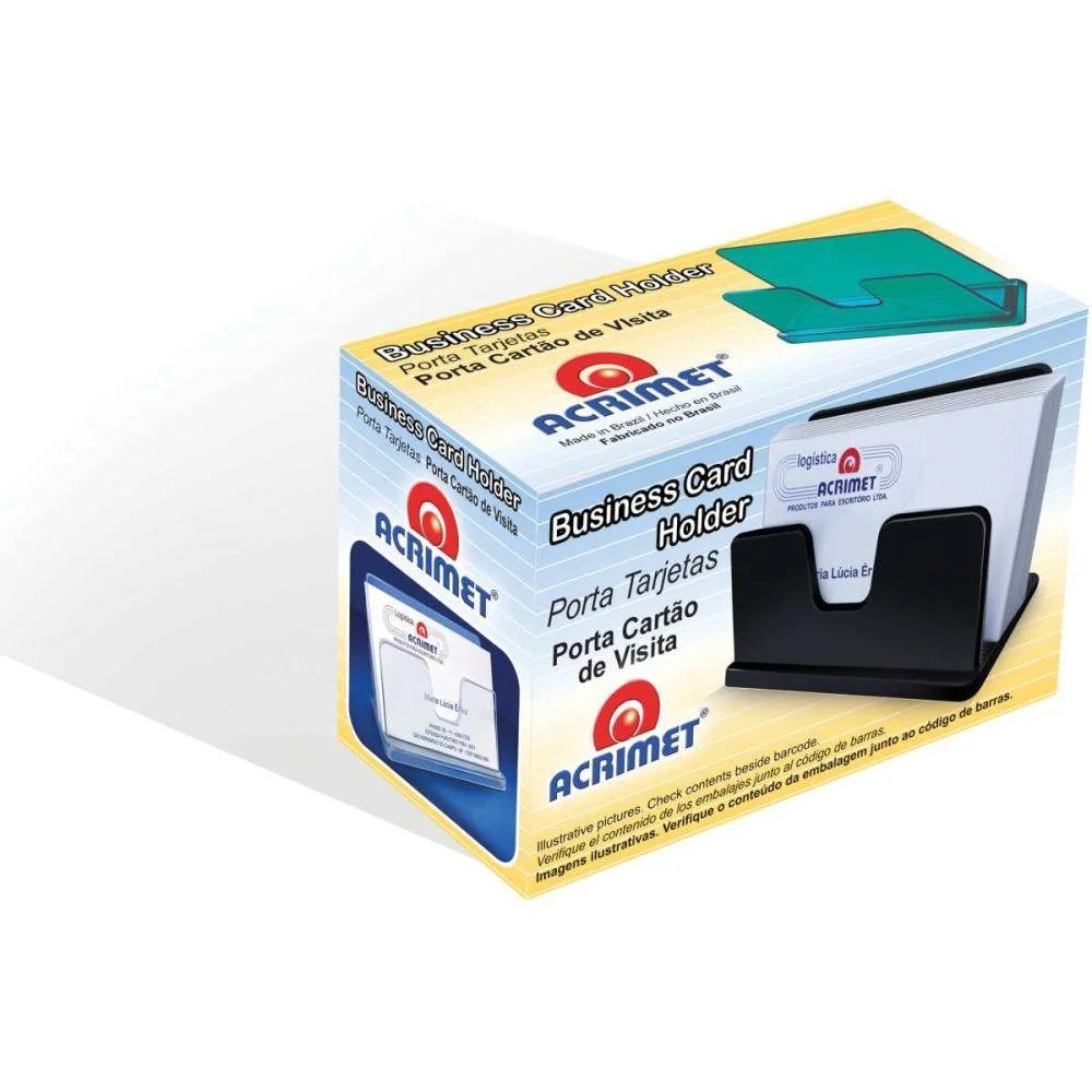 ACESSORIO PARA MESA PORTA CARTAO VISITA CLASSIC FM ACRIMET (PCT.C/03) - imagem 4