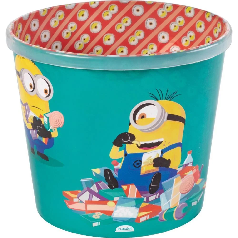 BALDE PARA PIPOCA MINIONS SUPER DECORADO 2,1L PLASUTIL (UNIDADE) - imagem 2